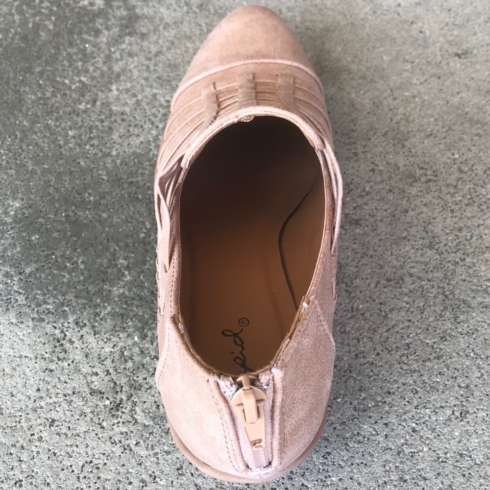 LAST 2, Size 8! Qupid tan slip on woven bootie - Picture 6 of 6